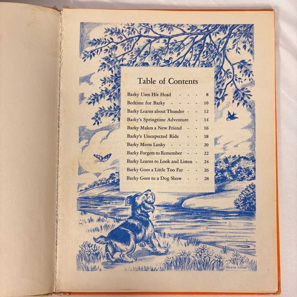 Barky and His Friends 1952 First Printing Georgia Tucker Smith Vintage Dog Book - Picture 4 of 8